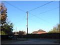 Telegraph pole in High Cross Lane