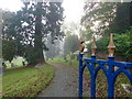 Path through the churchyard, Ellesmere