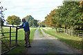 Gated road, Steane Grounds Farm