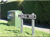TM4198 : Links Way sign by Geographer