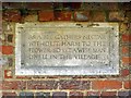 Plaque in shelter, Village Green, Denham