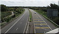 Towards a bend in the M49 motorway, South Gloucestershire 