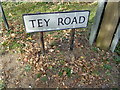 Tey Road sign