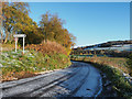 First snow on the road to Drimmie