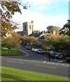 View towards the church