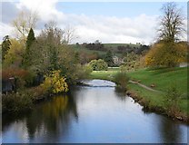 SK2168 : River Wye at Bakewell by James T M Towill