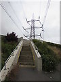 Steps up to Littlemoor Road, Weymouth