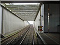 View from rear of Beckton train, Cyprus