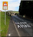 Warning sign - Pedestrians Crossing, Lewistown