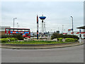 Roundabout outside Gallions Reach retail park