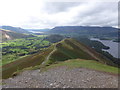 NY2419 : View from the summit of Cat Bells by Marathon