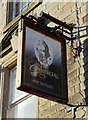 Sign for the Commercial public house, Mossley