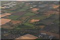 TF2358 : Cropmarks and earthworks on site NE of Coningsby: aerial 2018 by Chris