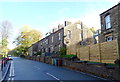 Terraced housing on Huddersfield Road, Delph