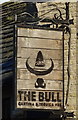 Sign for the Bulls Head Cantina & Tequila Bar, Delph