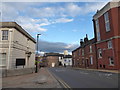 Looking northwest down Moorgate Street