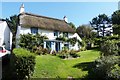 Thatched cottages at Inner Hope, Devon