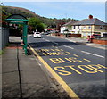 Newport Road bus stop and shelter, Pontymister