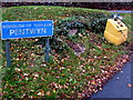 Pentwyn boundary sign, Torfaen