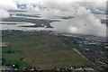 Sheppey Court Marshes to Chetney Marshes and River Medway: aerial 2018