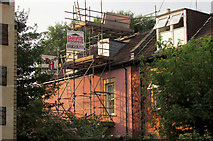 ST5874 : House under scaffolding, Redland by Derek Harper