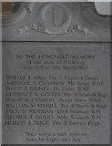 TG4124 : WW2 memorial plaque by Ian S