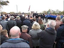 NZ3164 : Remembrance Day Crowds, Carr Ellison Park, Hebburn by Les Hull