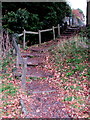 Steps up from the B4520 in the north of Brecon