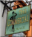 The Commercial name sign, 311 Neath Road, Plasmarl, Swansea