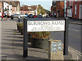 Burrows Road sign