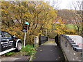 River footbridge at the eastern end of Water Street, Ogmore Vale