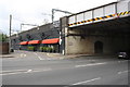 Caversham Road / Abattoirs Road junction under railway bridge