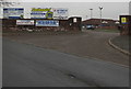 Entrance to the Kymco Stadium from Llangewydd Road, Bridgend