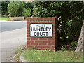 Huntley Court sign