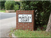 TM3978 : Huntley Court sign by Geographer