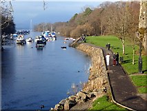 NS3982 : The River Leven at Balloch by Graham Hogg