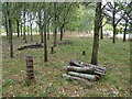 Log pile, Red Hill estate