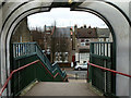 Steps down from bridge over Central Line and A12