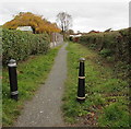 Path on the east side of Pendre Close, Brecon