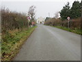 Hedged minor road at Caer Mynydd, Saron