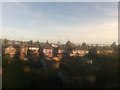 Backs of houses on Wherstead Road, Ipswich, from the railway