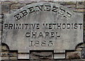 Year tablet on the former Ebenezer Methodist chapel, Neath Road, Plasmarl, Swansea