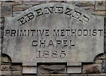 SS6696 : Year tablet on the former Ebenezer Methodist chapel, Neath Road, Plasmarl, Swansea by Jaggery