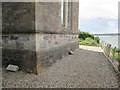 NG8076 : O/S  Bench  Mark  on  Gairloch  Free  Church by Martin Dawes