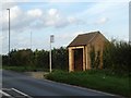 Bus shelter on A607 east of Harmston