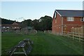 Playground outside restaurant and hotel, Burton Waters