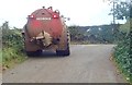 Slurry tanker at the junction of Islandmoyle Road and Letalian Road