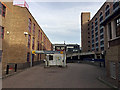 TQ3480 : Ways in and out of the Tobacco Dock multi-storey car park, off Wapping Lane, Wapping by Robin Stott