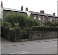 Three Grade II listed houses above Merthyr Road, Abergavenny