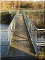 SK4351 : Footbridge at Codnorpark Reservoir by Alan Murray-Rust